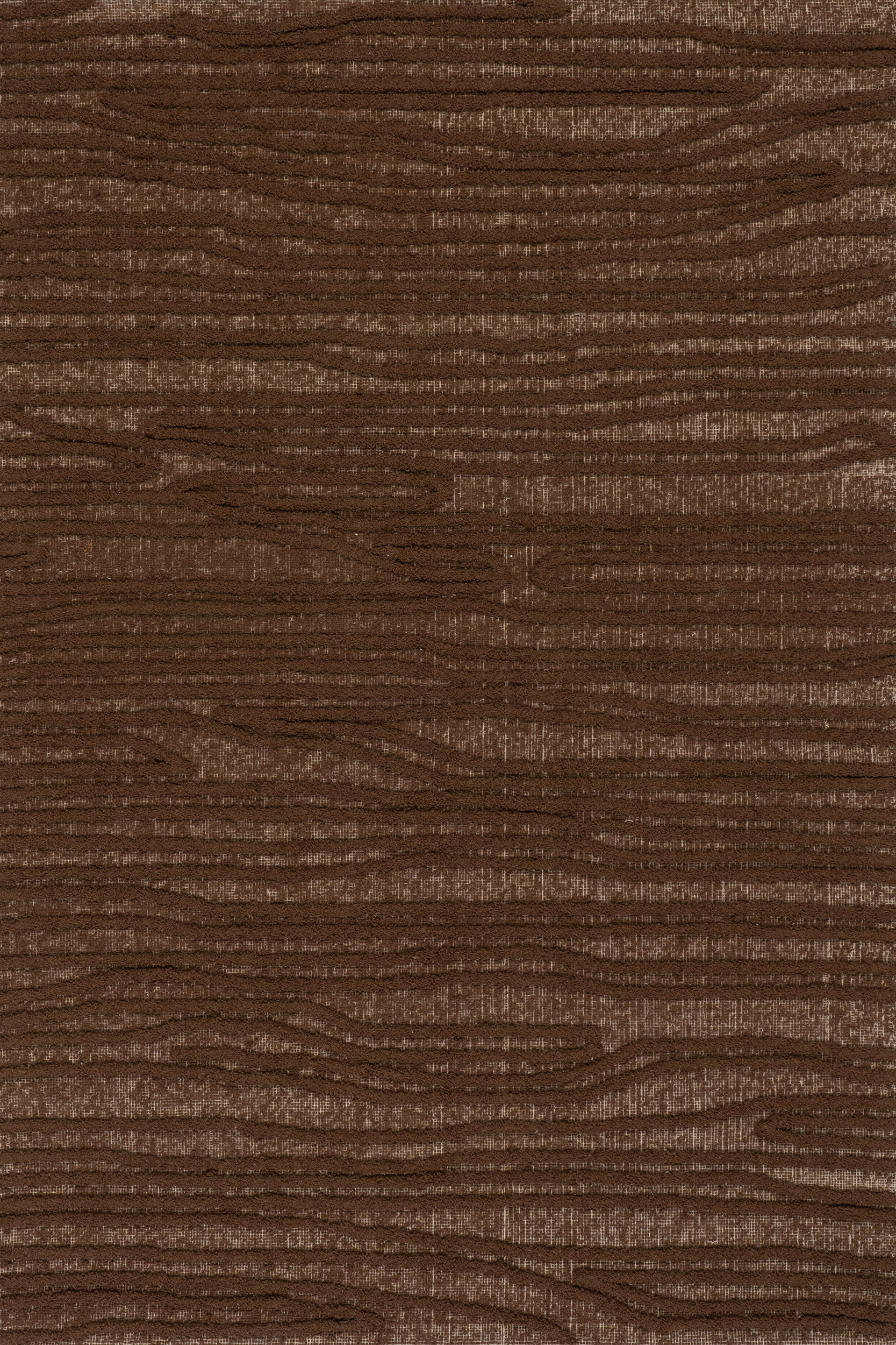 Kahina Abstract Bohemian Hand Tufted Wool Rug | Brown Main image