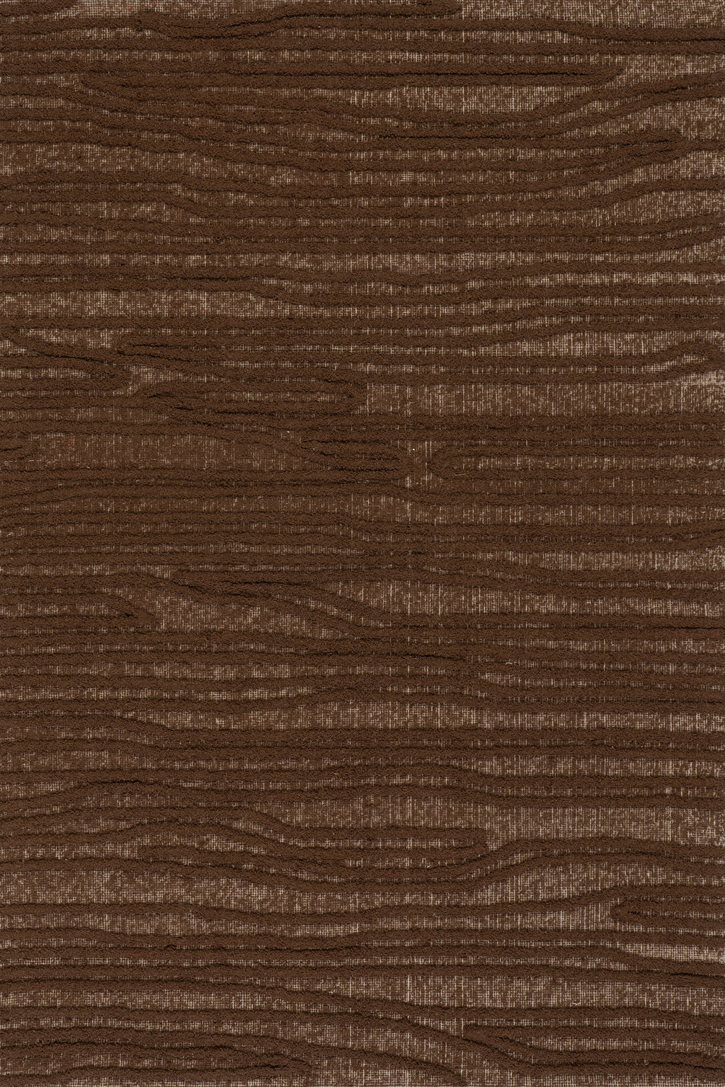 Kahina Abstract Bohemian Hand Tufted Wool Rug | Brown