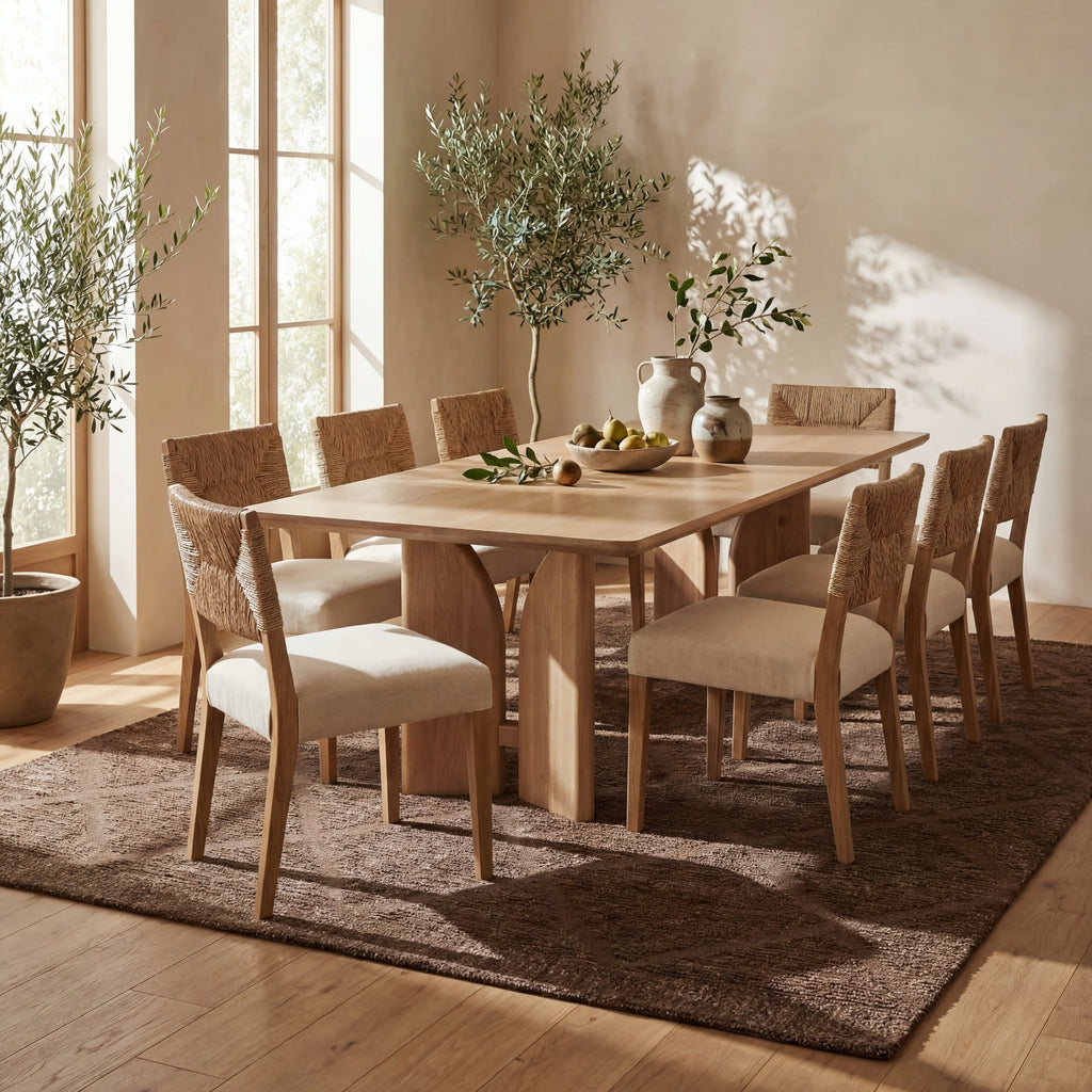 Afra Trellis Bohemian Hand Tufted Wool Rug | Brown