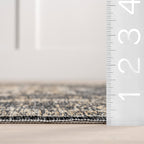 Alivia Medallion Reversible Indoor/Outdoor Rug | Cream & Charcoal