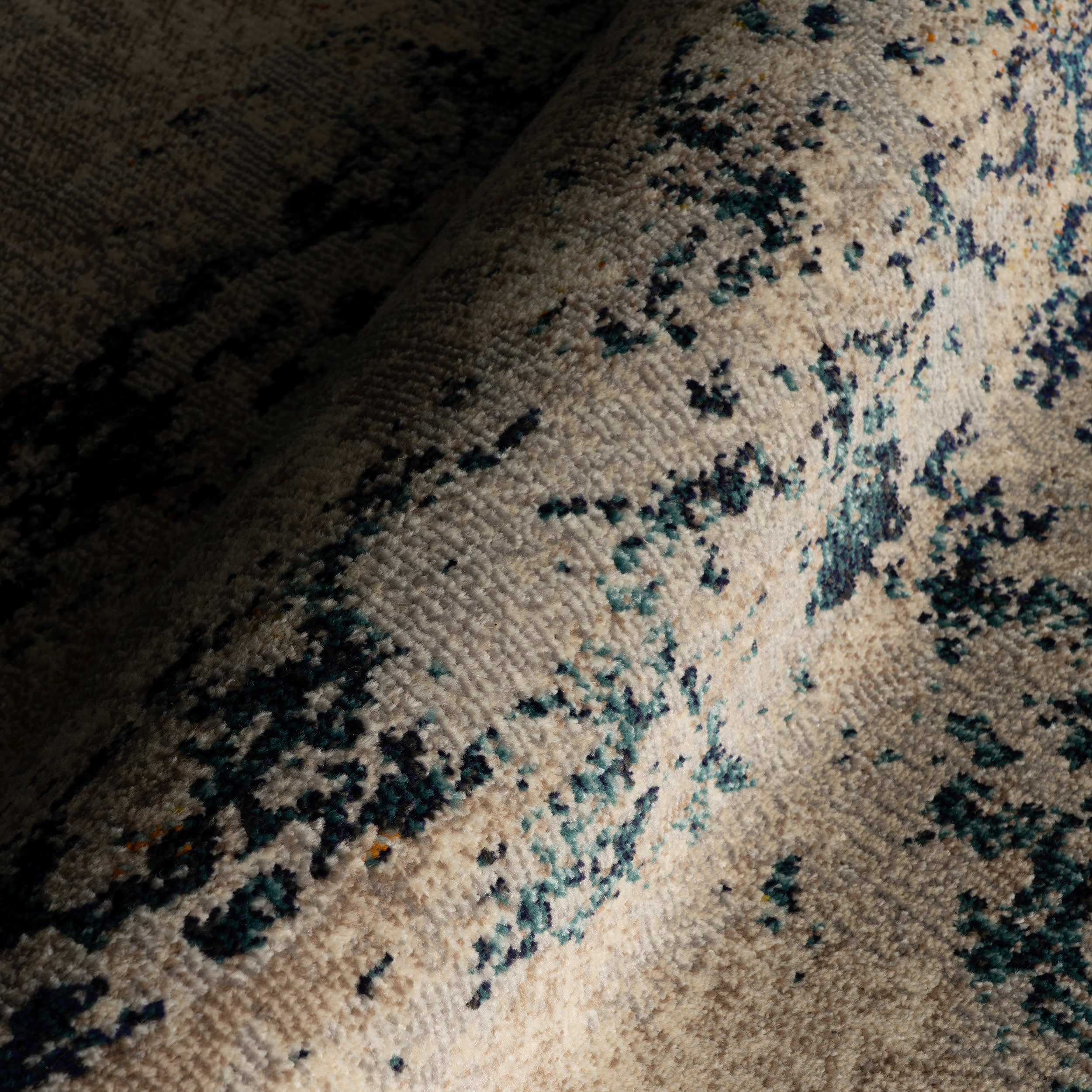 Abstract Nebula Rug | Blue