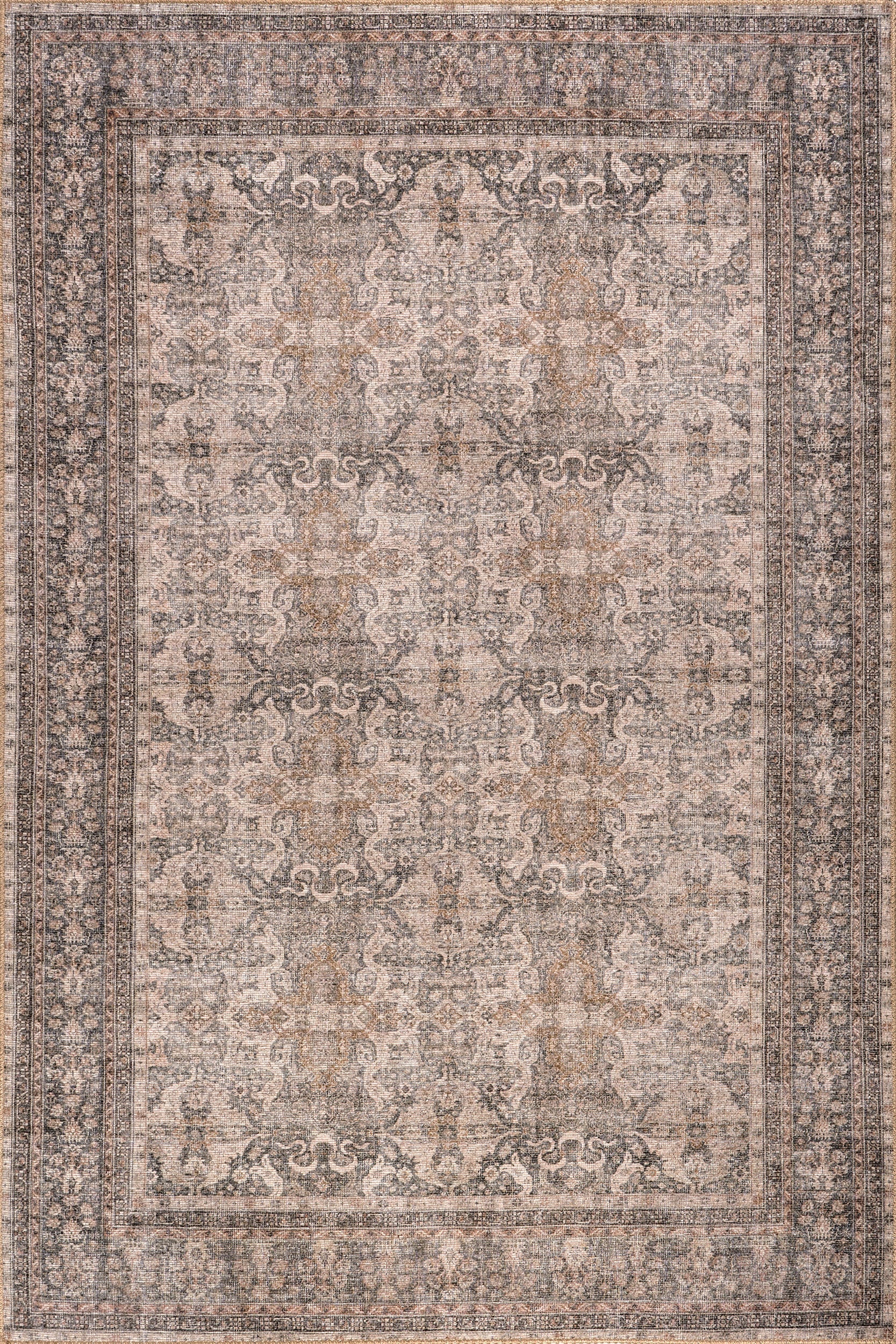Avalon Antiqued Jute-Blend Rug | Dark Beige Main image