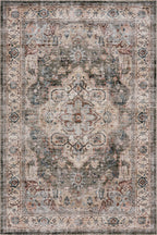 Erica Oriental and Persian Washable Rug | Brown