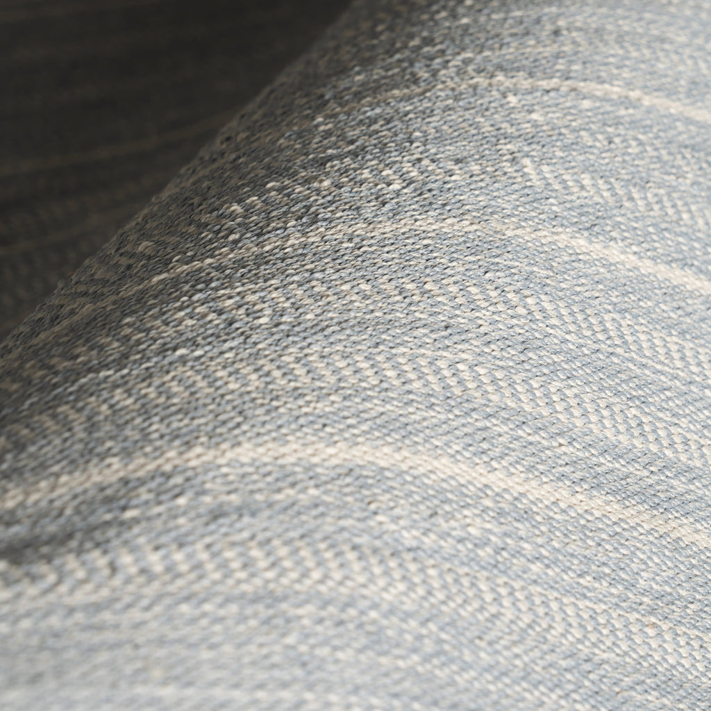 Skipper Stripe Handwoven Indoor/Outdoor Rug | Swedish Blue