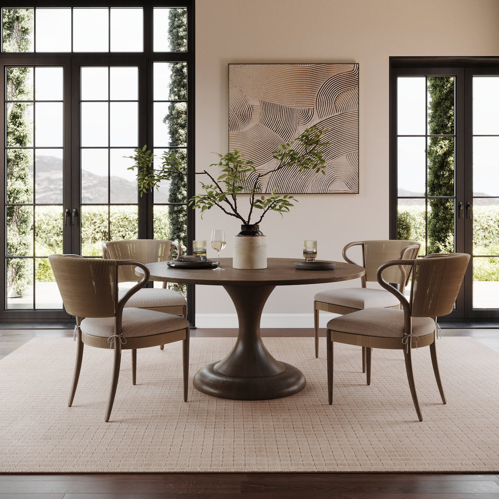 Cinnara Moroccan Striped Rug | Beige