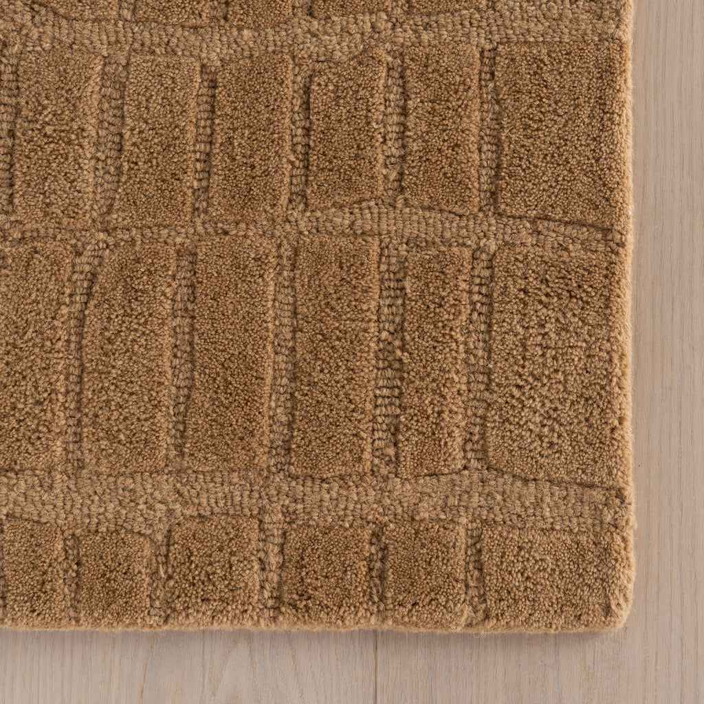 Avela Textured Abstract Rug | Tan