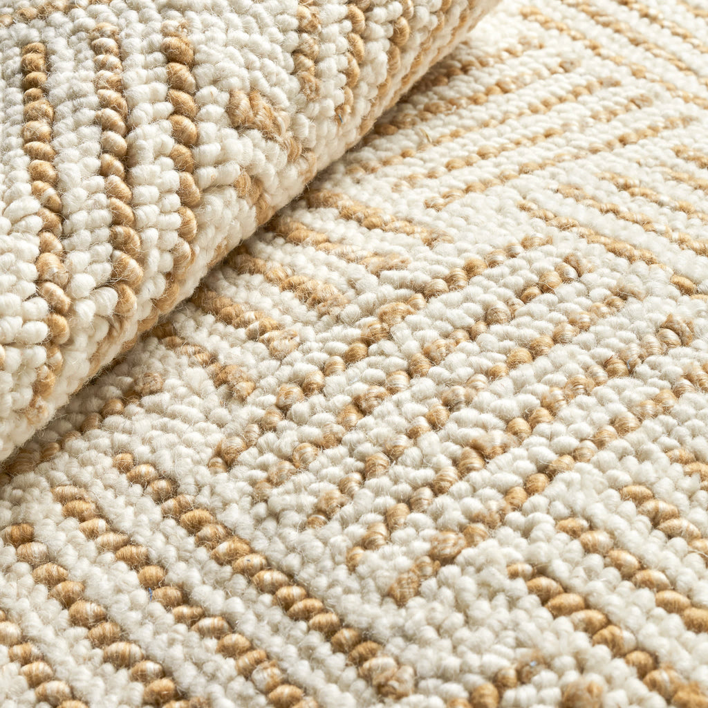 Layers Hand Hooked Wool Rug | Ochre