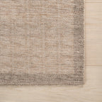 Nefe Bordered Washable Rug | Brown