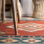 Southwestern Diamond Rug | Red