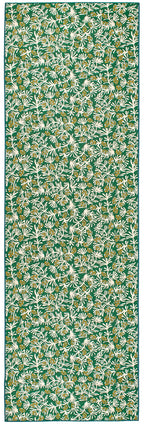 Winter Pinecones Machine Washable Rug | Green