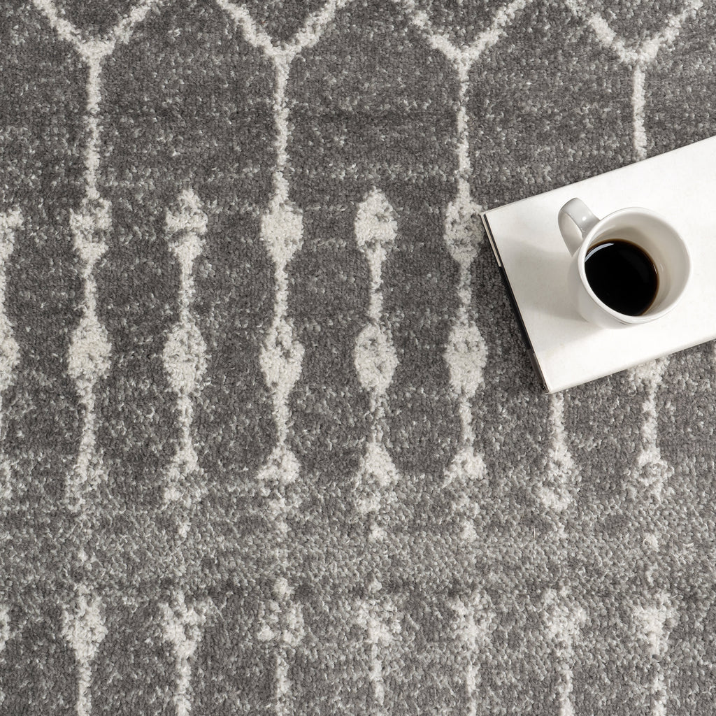 Moroccan Trellis Rug | Dark Grey