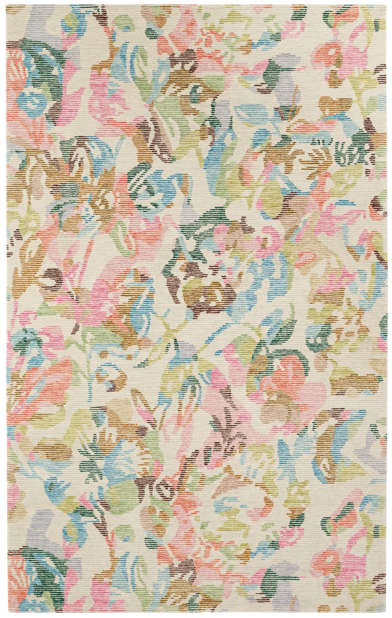 Bloom Hand Tufted Wool Rug | Multi Image principale du produit