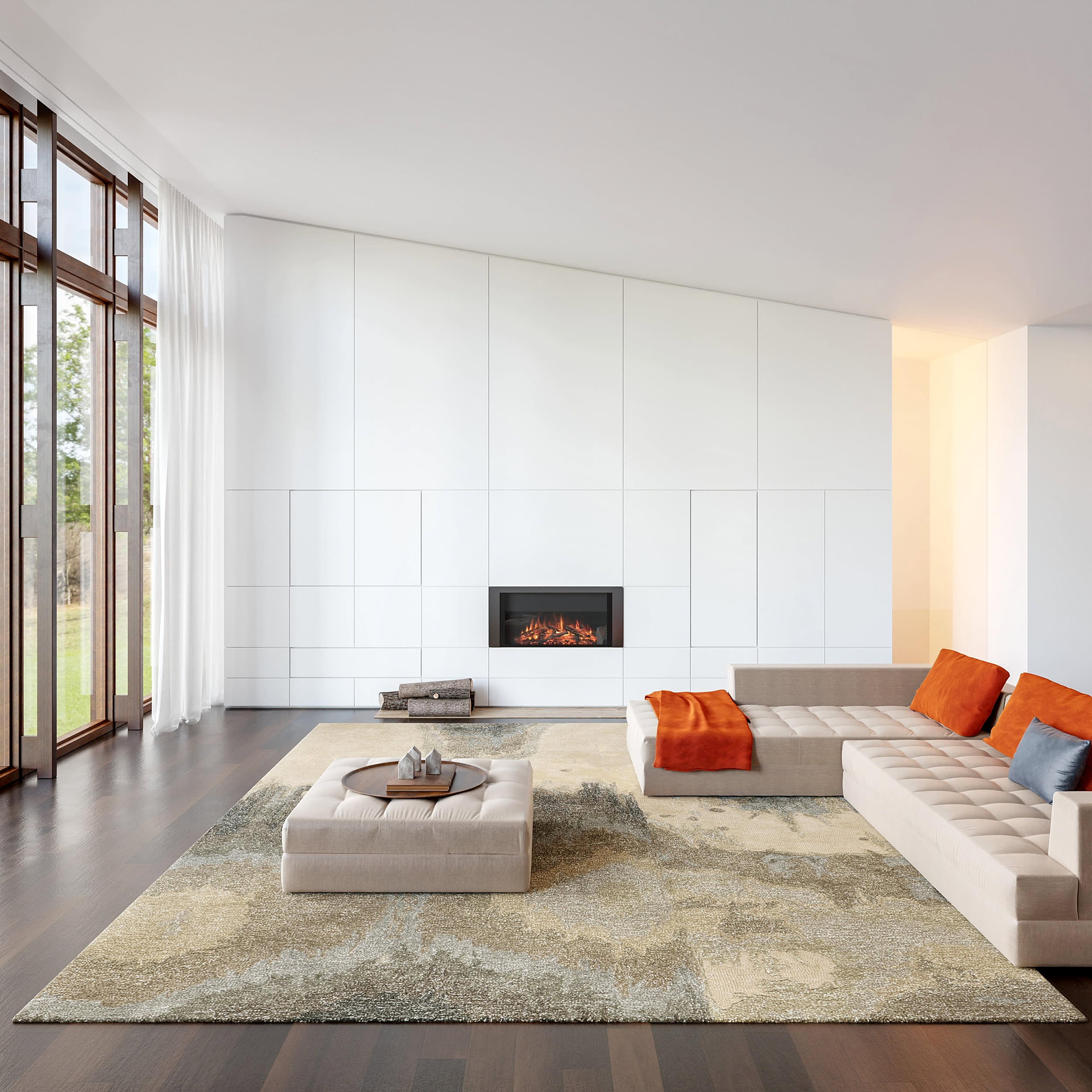 Siwalik Wool Rug | Beige Secondary image