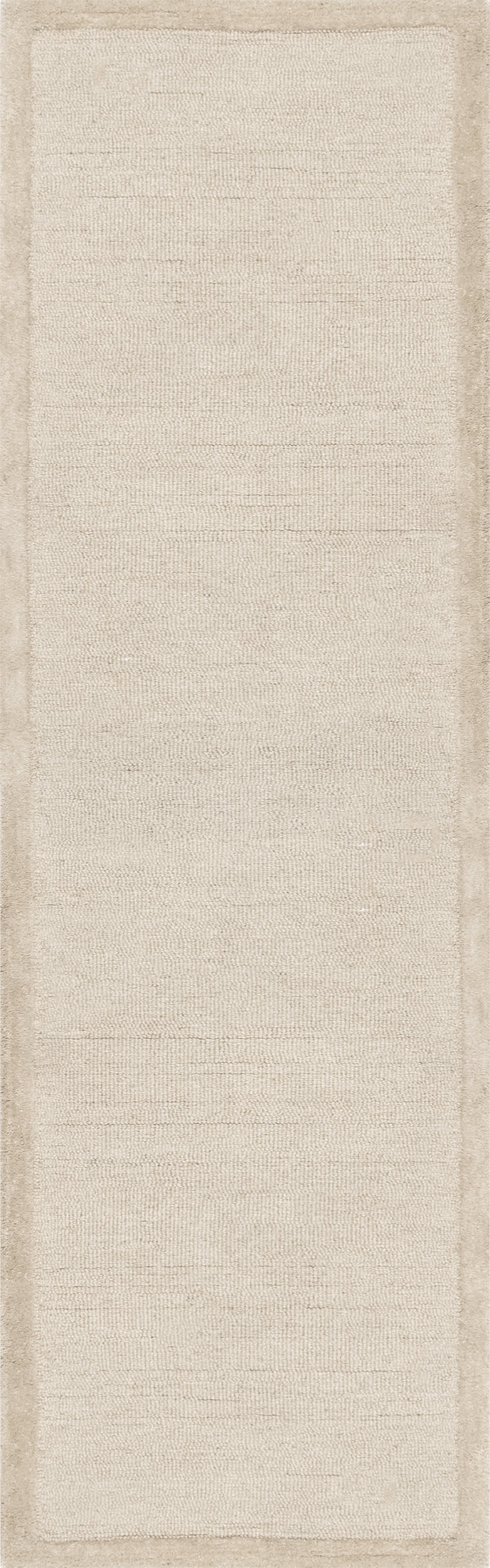 Raya Wool Monochromatic Rug | Beige Main image