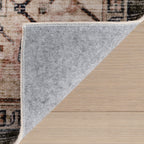 Erica Oriental and Persian Washable Rug | Brown