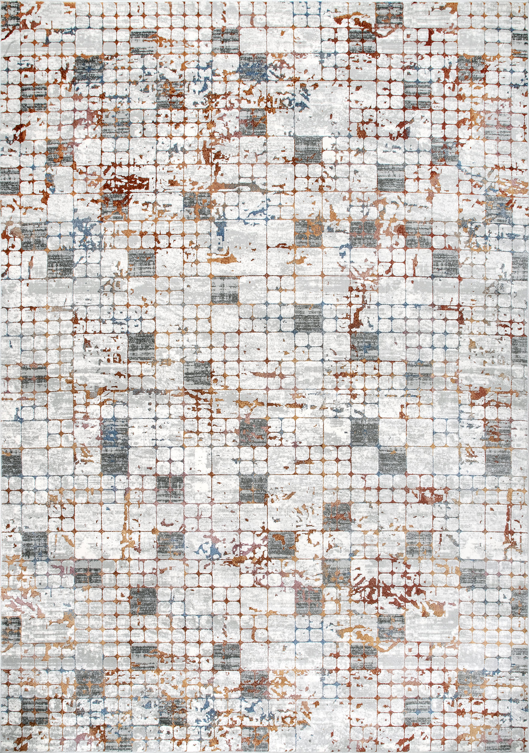 Sprawling Tiles Rug | Light Grey Main image