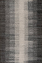 Ronan Ikat Machine Washable Rug | Charcoal
