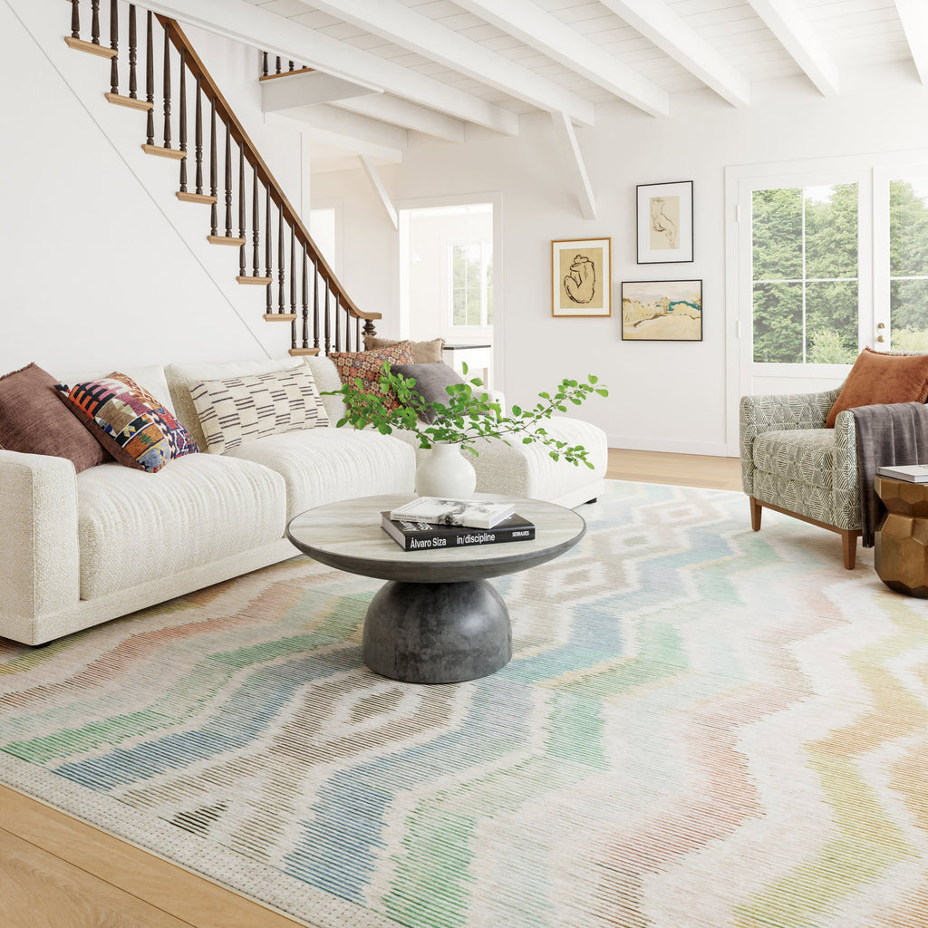 Chevron Machine Washable Rug | Multi