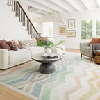 Chevron Machine Washable Rug | Multi