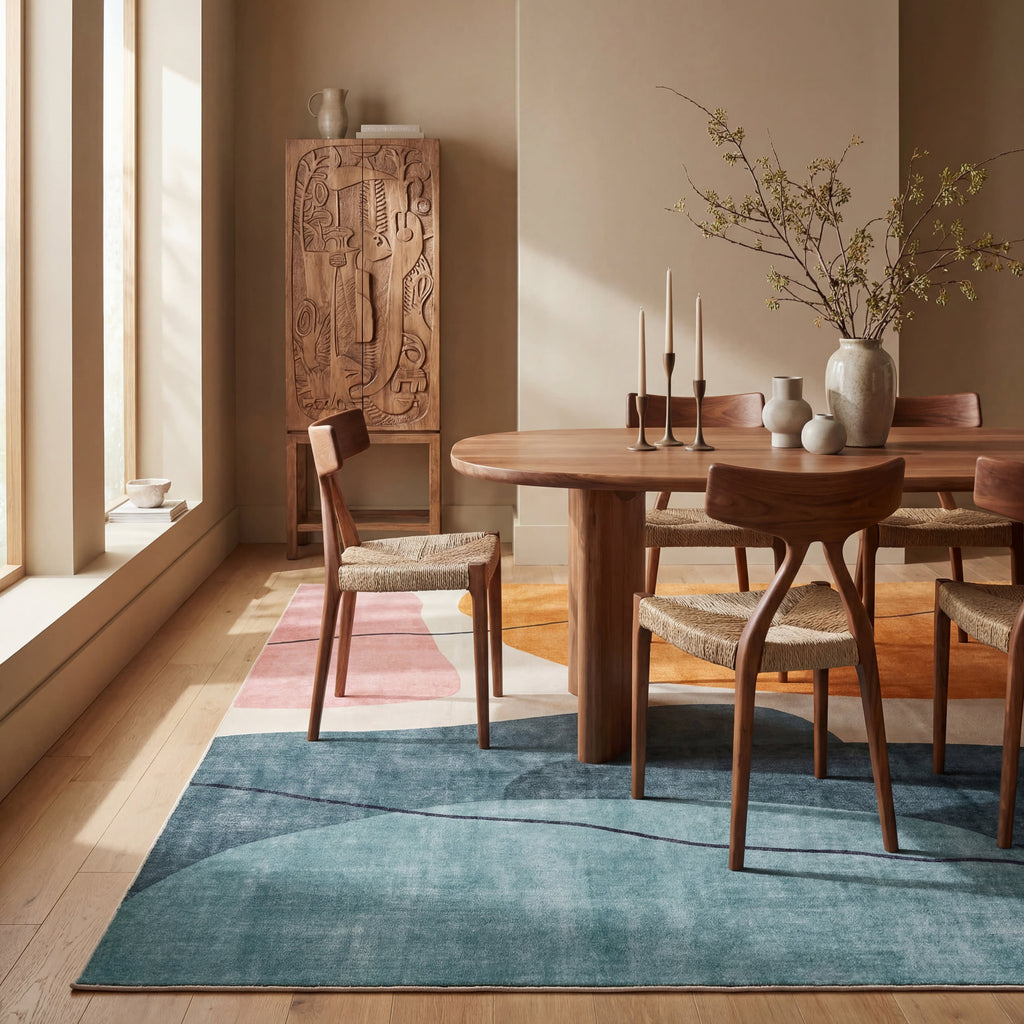 Benni Abstract Washable Rug | Multicolor