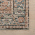 Ankhe Traditional Bordered Rug | Blue