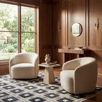 Sorelle Modern Plaid Rug | Navy