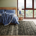 Paint Chip Hand Micro Hooked Wool Rug | Forest