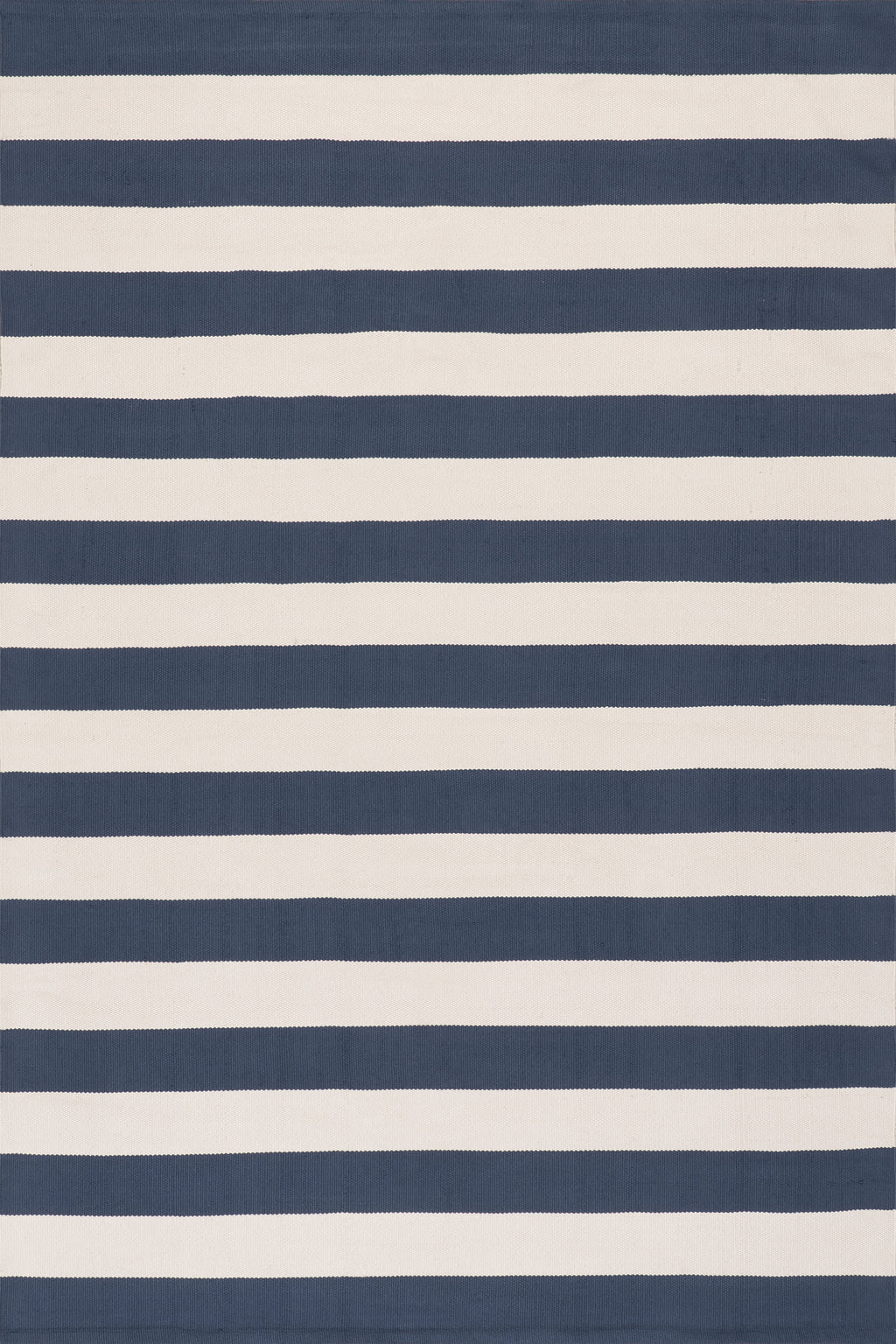 Banks Stripe Handwoven Indoor/Outdoor Rug | Navy