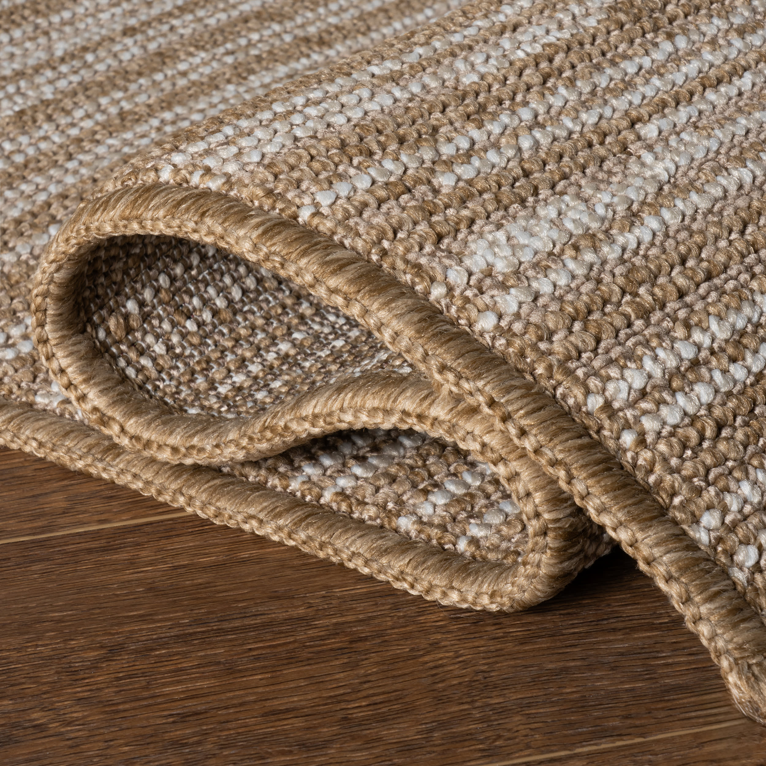 Dilara Transitional Abstract Indoor/Outdoor Rug | Natural Ivory