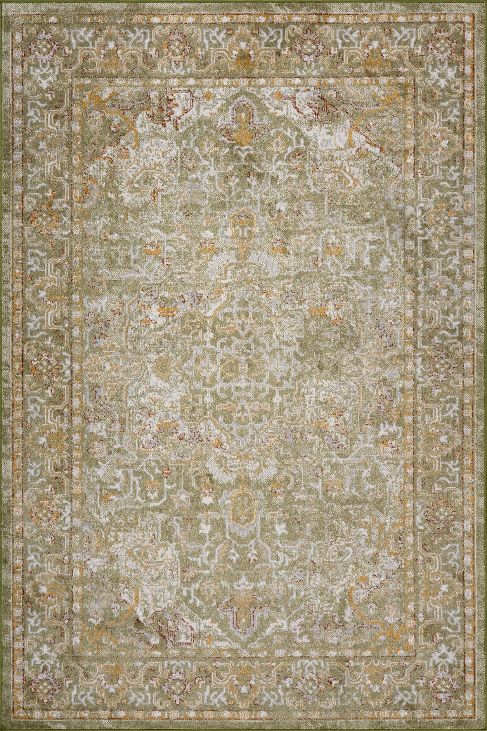 Lianna Washable Vines Rug | Green Main image