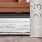 Striated Abstract Rug | Light Grey