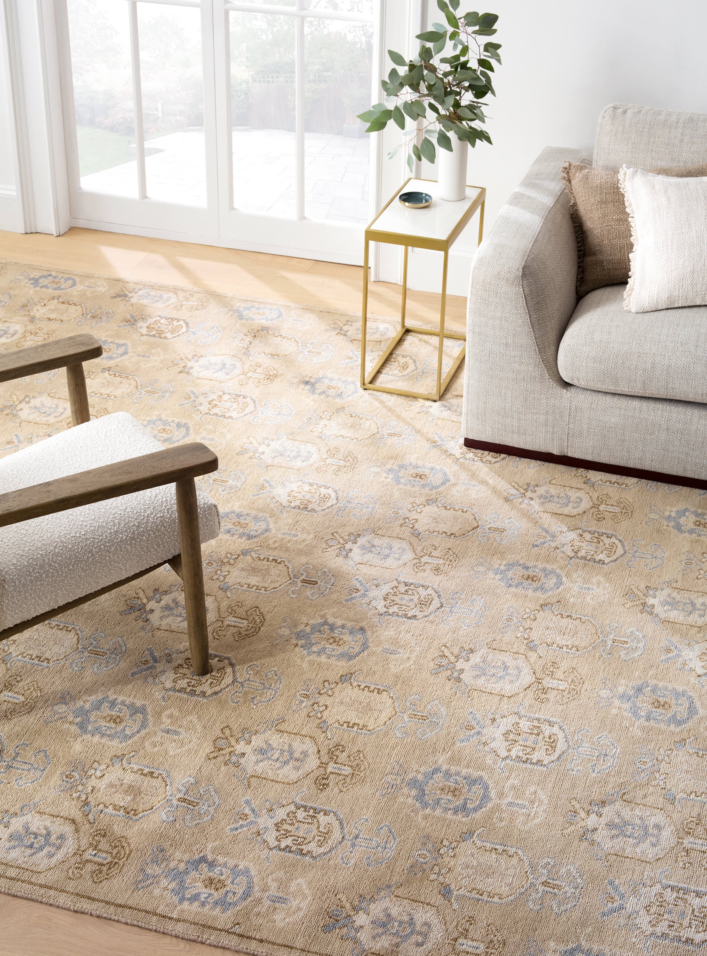 Ashby Hand Knotted Wool Rug | Taupe Image principale du produit