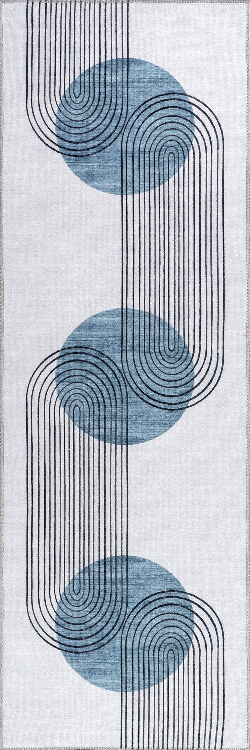 Carlotta Washable Desert Sunset Rug | Blue