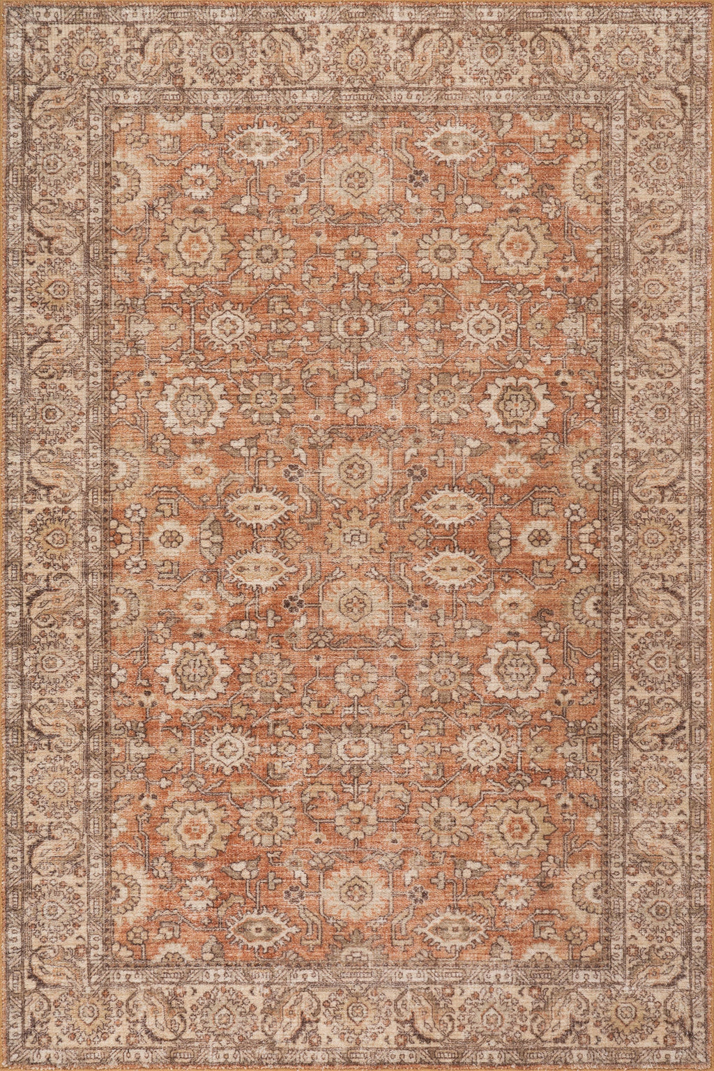 Ariza Hand Tuffted Wool Rug | Orange