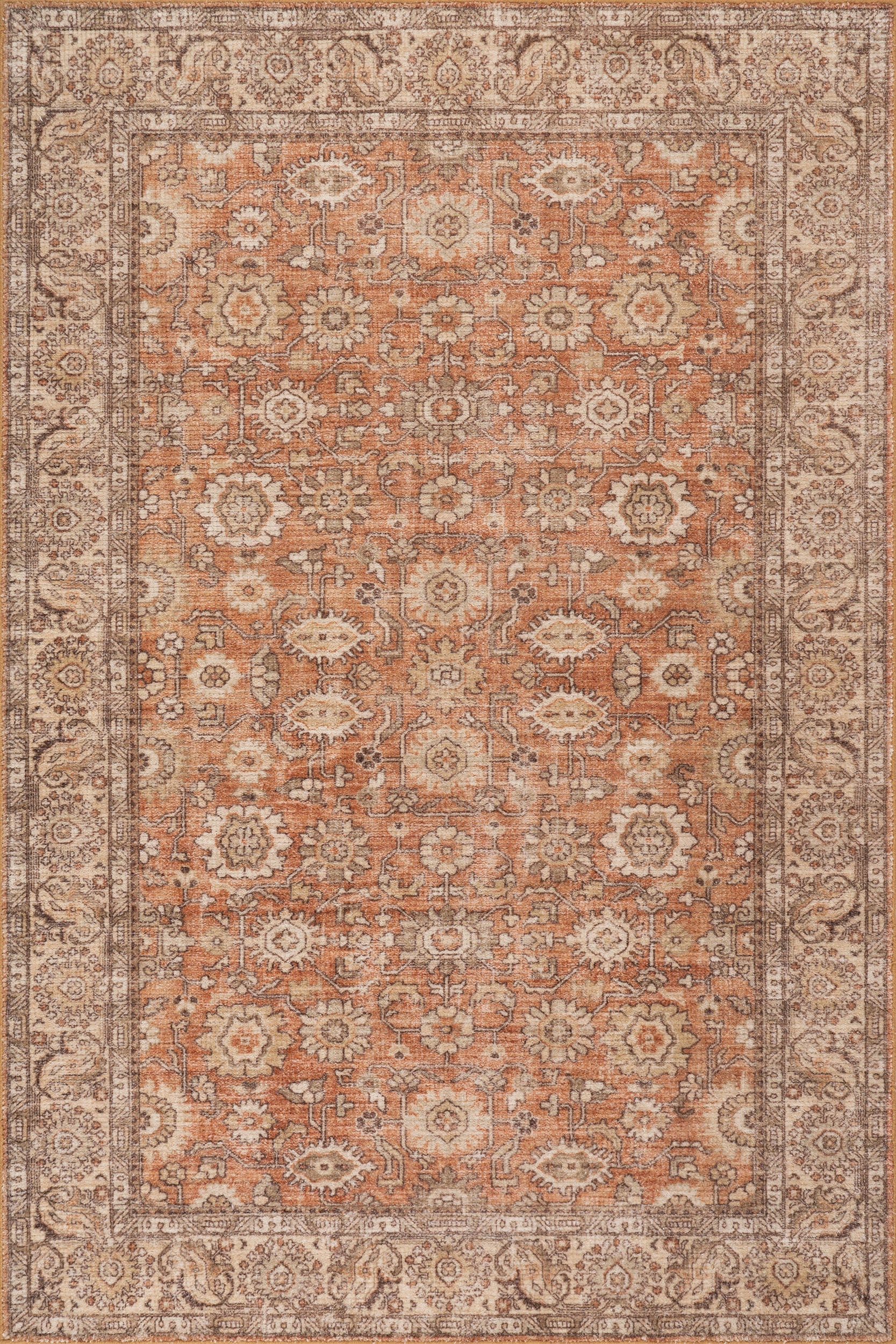 Ariza Hand Tuffted Wool Rug | Orange