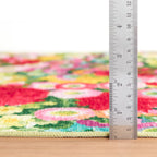 Chamomile Cluster Machine Washable Rug | Multi