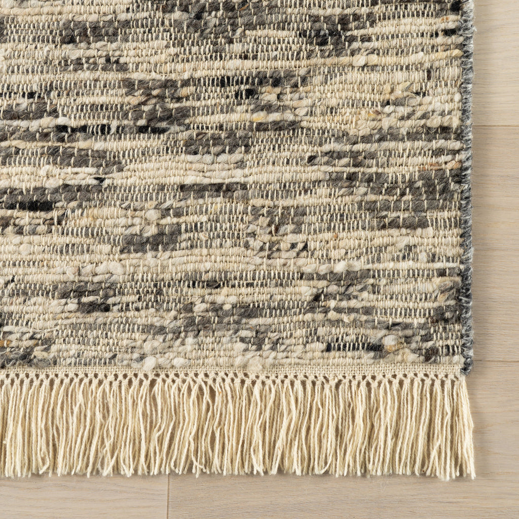 JuJu Tasseled Wool Rug | Grey
