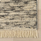 JuJu Tasseled Wool Rug | Grey