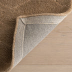 Mireille Solid Wool Cozy Rug | Sand