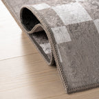 Juni Southwestern Geometric Washable Rug | Taupe