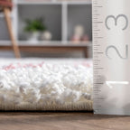 Easy Shag Lattice Rug | Pink