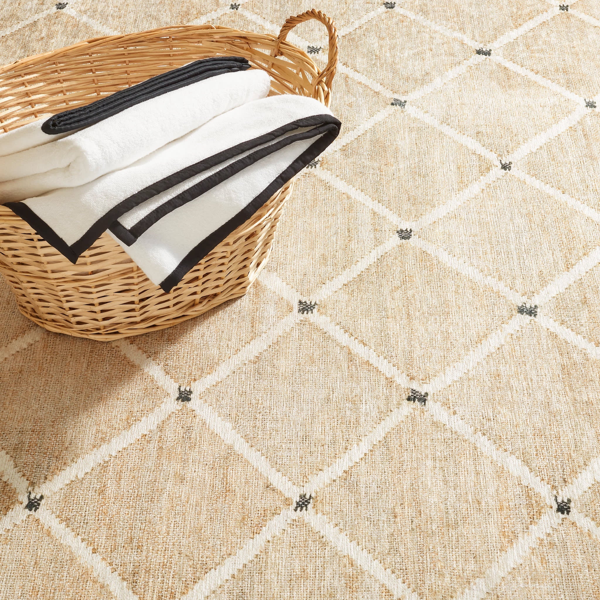 Kali Machine Washable Rug | Natural Image principale du produit