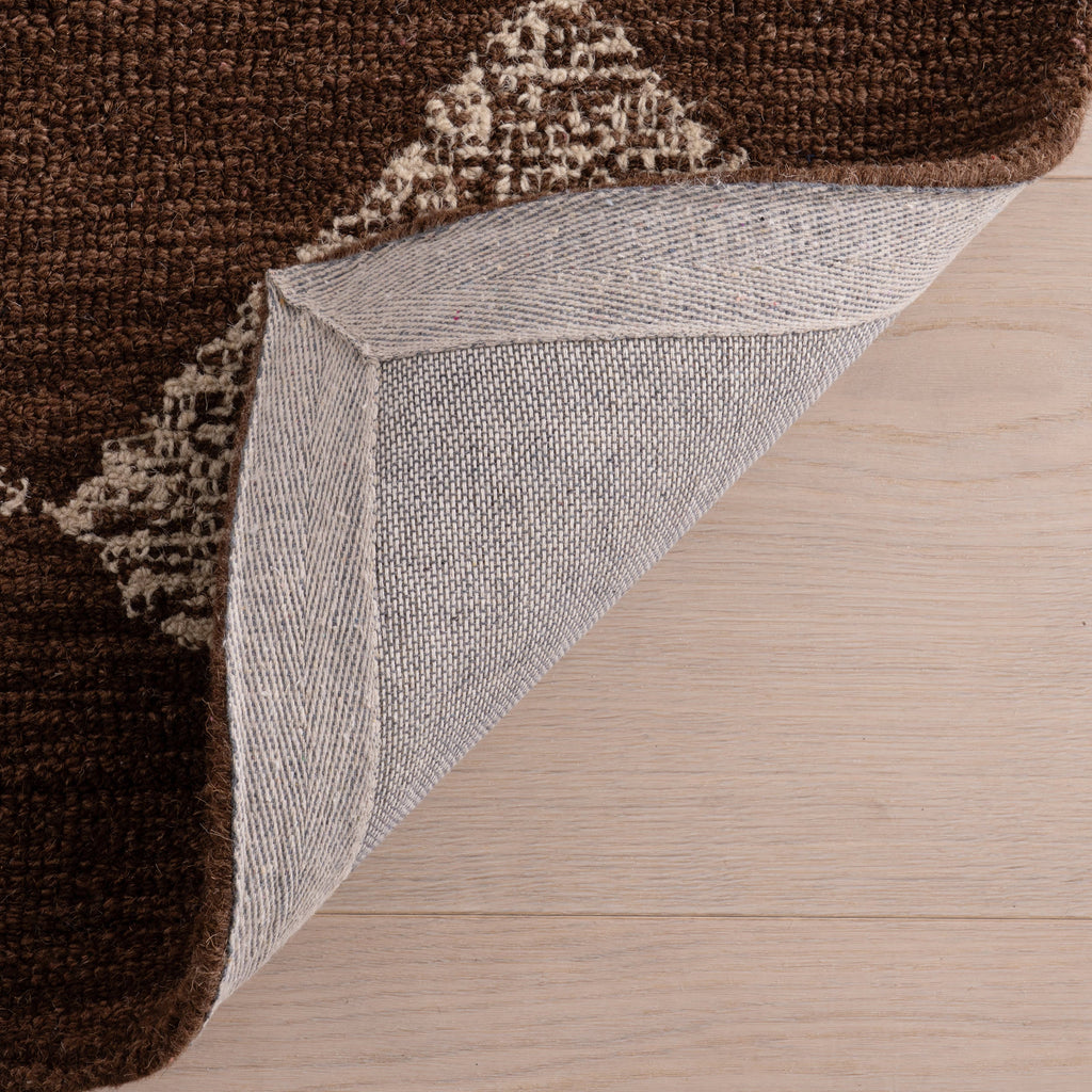 Tova Tufted Diamond Rug | Light Brown