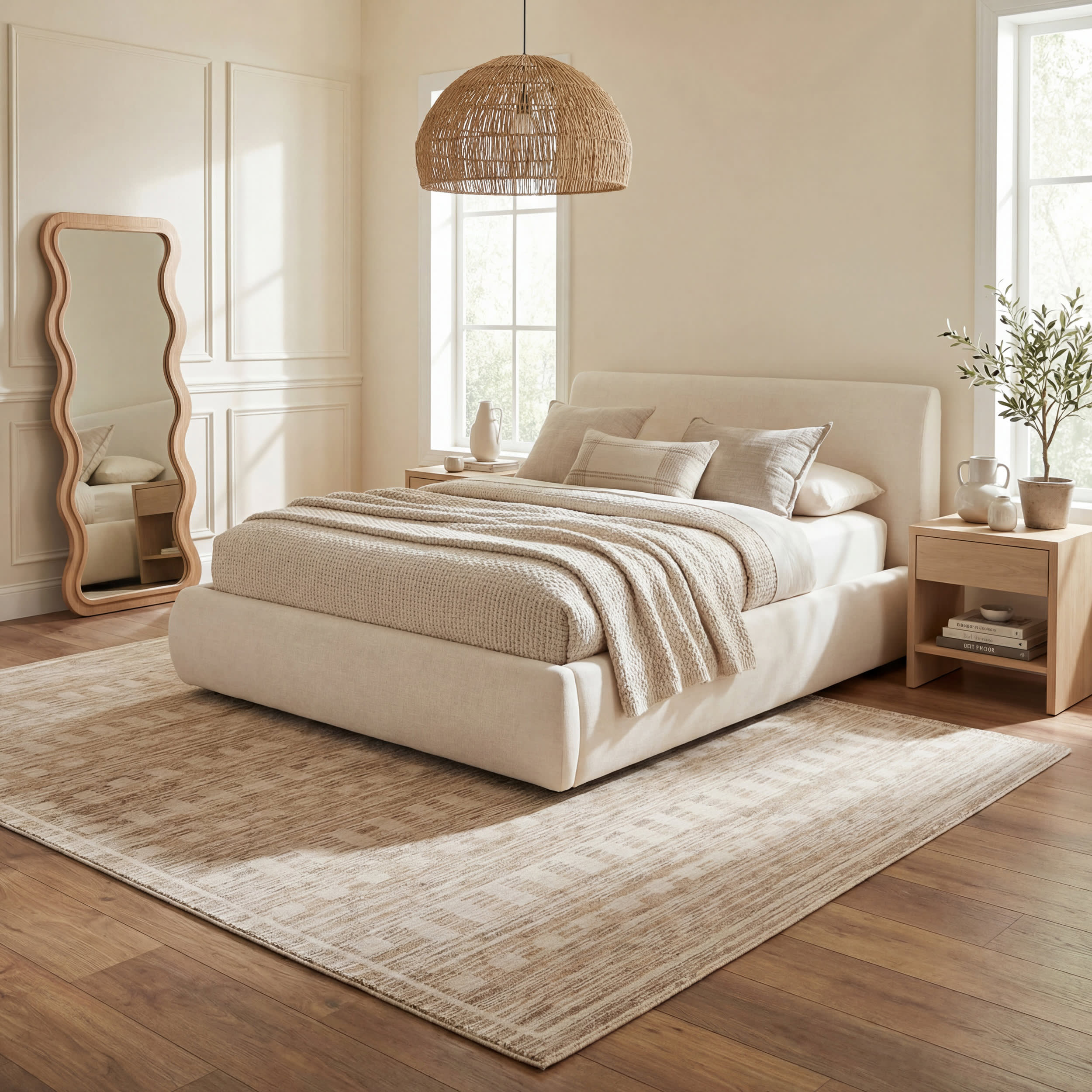 Sani Modern Southwestern Rug | Brown