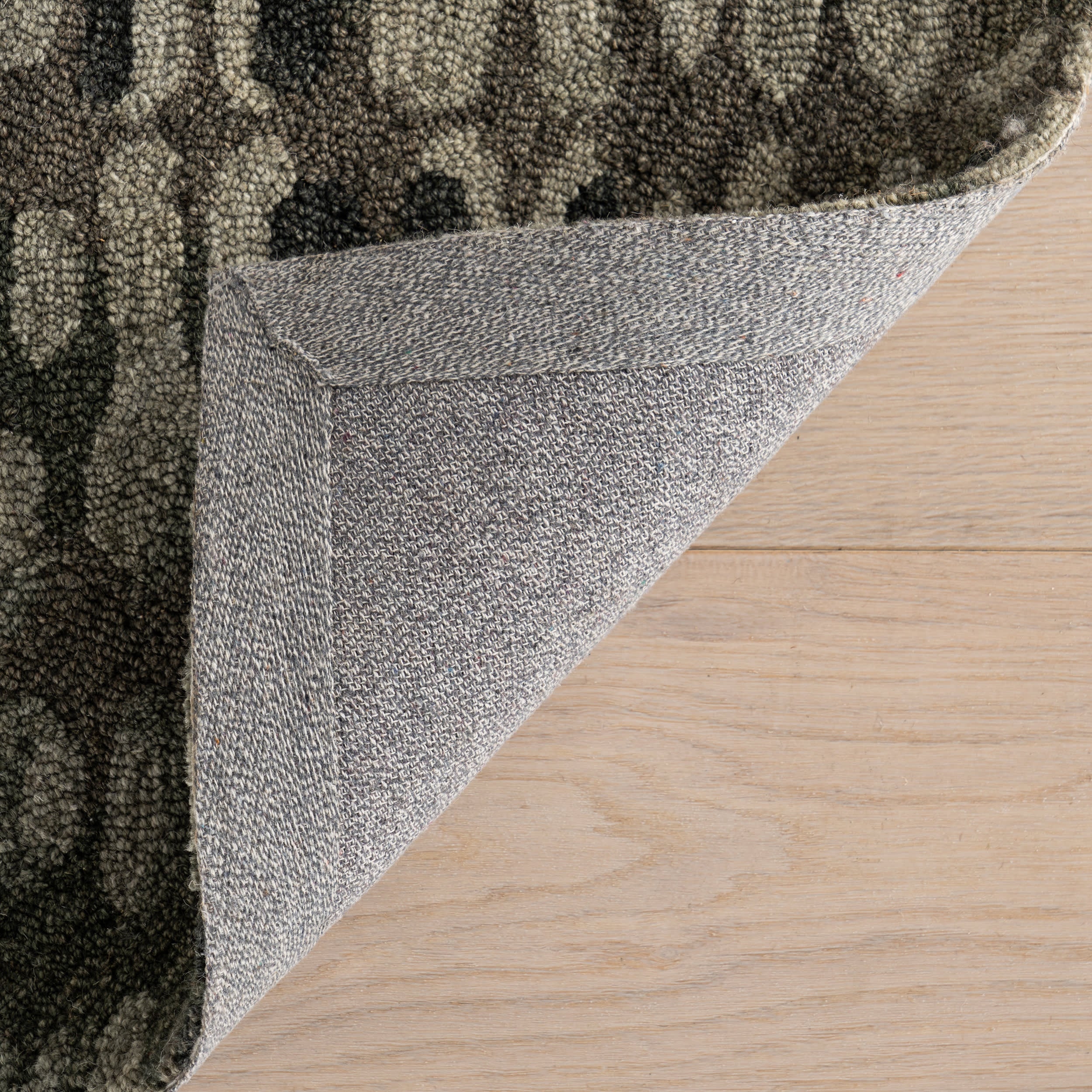 Paint Chip Hand Micro Hooked Wool Rug | Forest