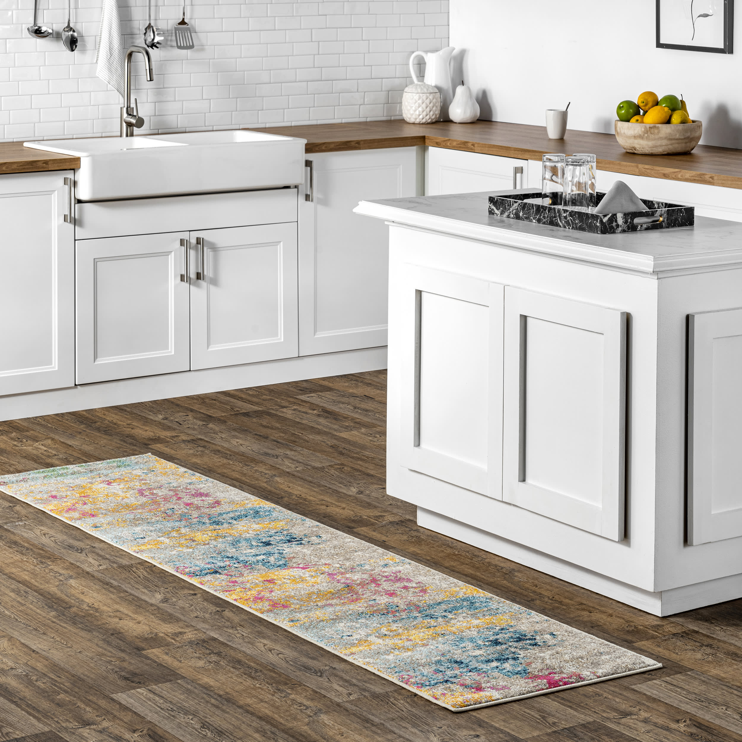 Abstract Nebula Rug | Multicolor Secondary image