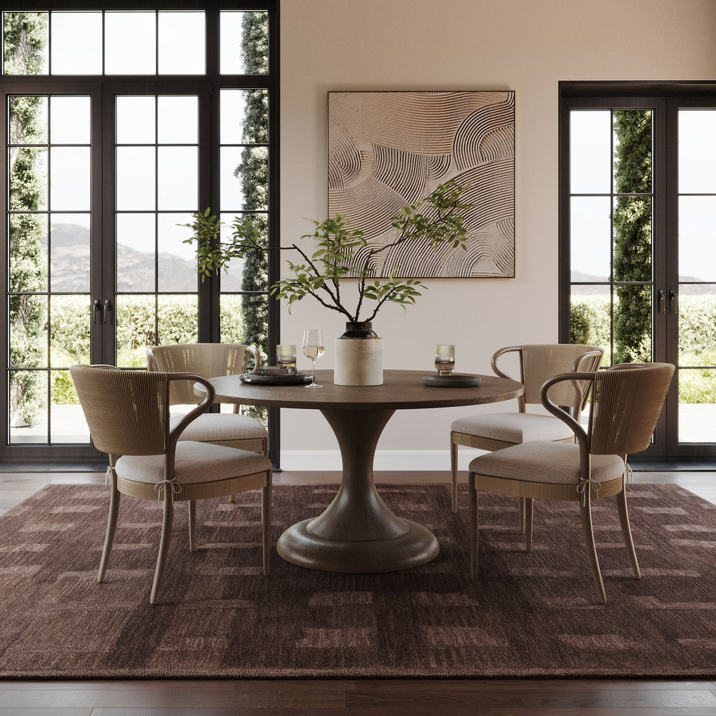 Vinel Modern Abstract Rug | Brown