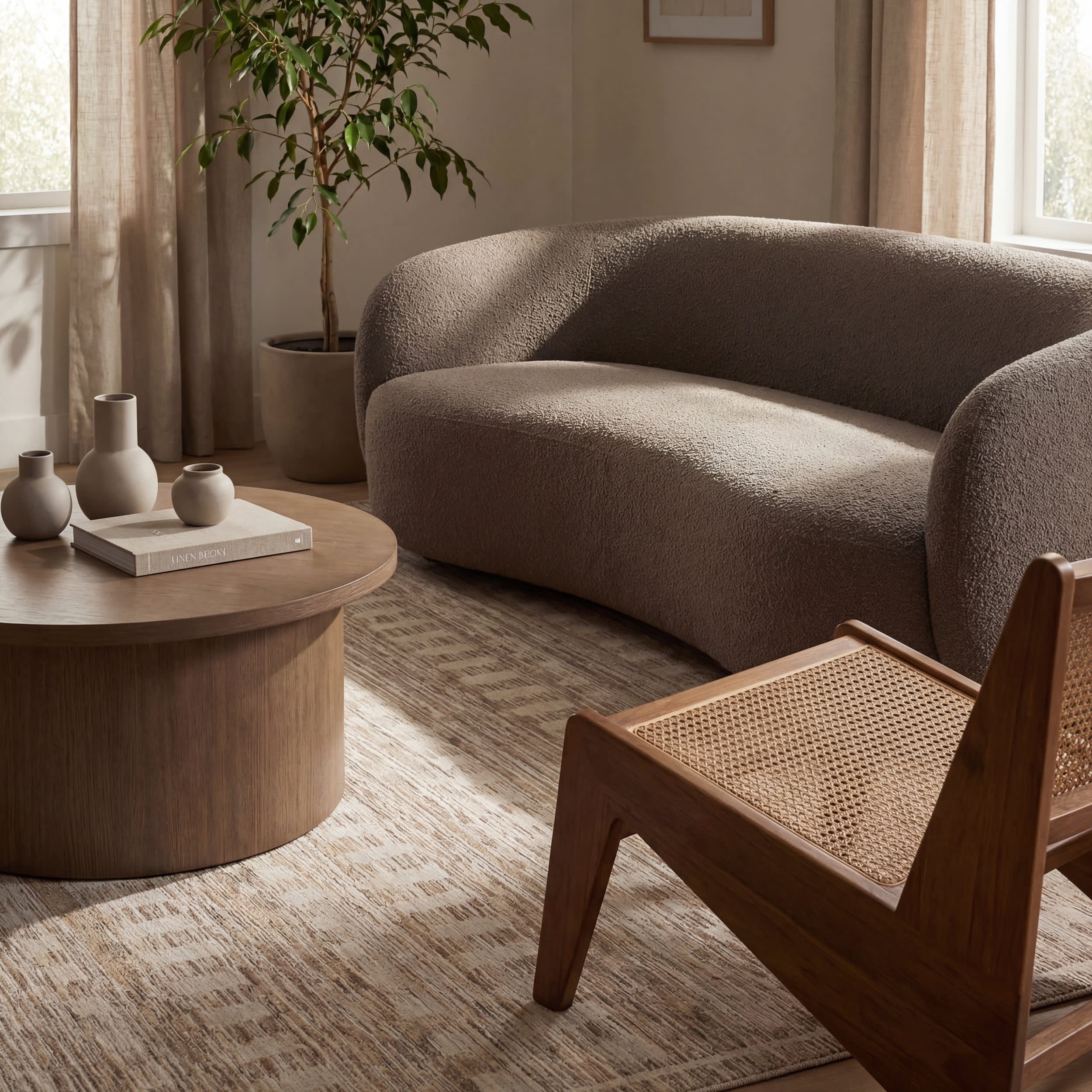 Sani Modern Southwestern Rug | Brown