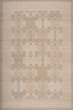 Nefe Bordered Washable Rug | Brown