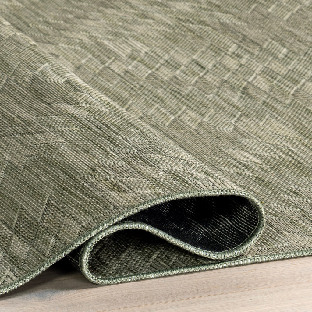 Alva Diamond Washable Rug | Sage Green
